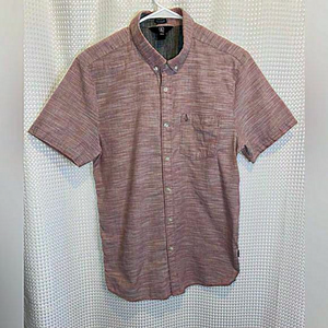2/30$ Volcom Men's Everett Oxford Short Sleeve Shirt‎ Sz medium
